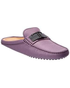 Tod's Leather Mule - Purple