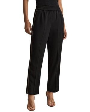 Reiss Remi Side Stripe Taper Trouser - Black