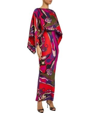 Amanda Royal 2Pc Blouse & Dress Set - Red