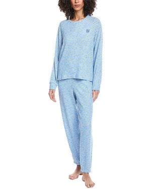 DKNY 2pc Top & Jogger Sleep Set - Blue
