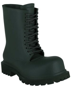 Balenciaga Steriod Lace-Up Boot - Black