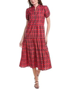 Sail To Sable Button Front Shirtdress - Red