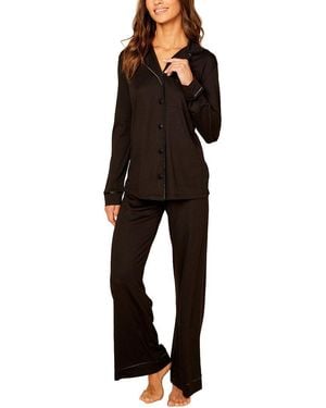 Cosabella 2Pc Bella Relaxed Top Pant Set - Black