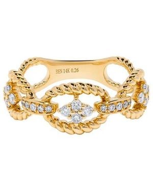 H.J. Namdar 14K 0.26 Ct. Tw. Diamond Stackable Ring - Metallic