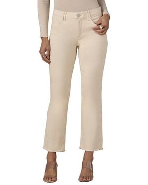 Wit & Wisdom Ecru Tatum High Rise Cropped Itty Bitty Flare Jean - Natural