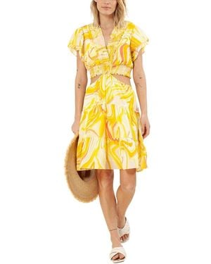 Hale Bob Mini Dress - Yellow