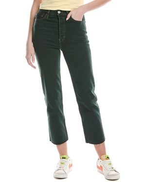 RE/DONE Re/Done 70S Ultra High-Rise Washeve Stovepipe Jean - Green