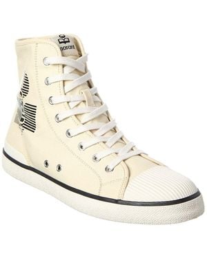 Isabel Marant Benkeen Canvas High-Top Trainer - White