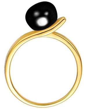 Genevive Jewelry 14K Pearl Tennis Necklace - Metallic