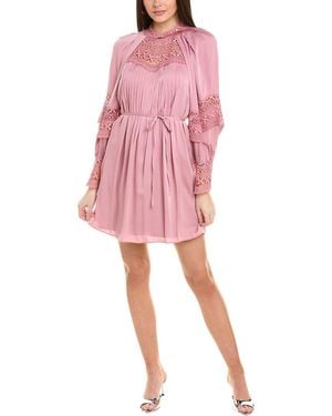 Emanuel Ungaro Joy Silk-Blend Mini Dress - Pink
