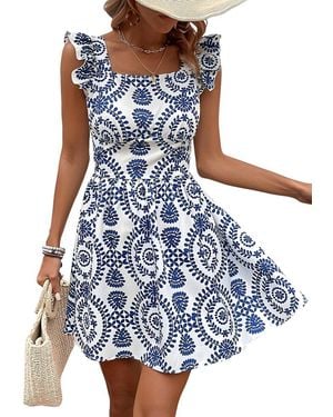 CAMILA BLANCO Mini Dress - Blue