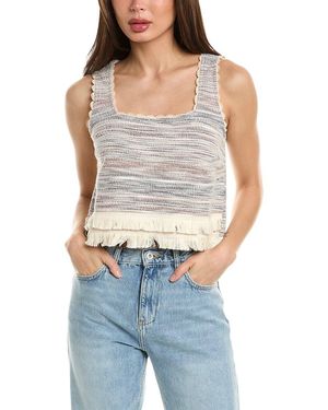 Daisy Lane Fringe Tank - Blue