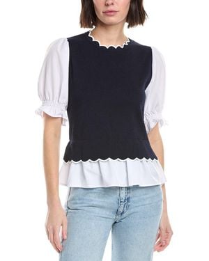 Nanette Lepore Twofer Top - Blue
