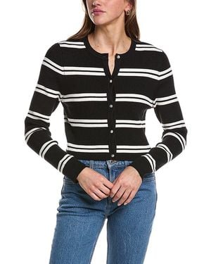 Design History Cropped Cardigan - Black