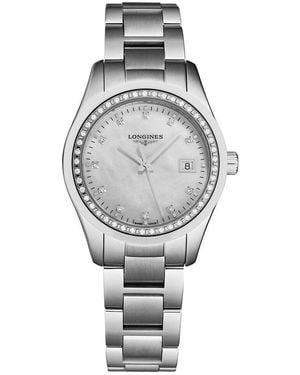 Longines Conquest Diamond Watch - Gray