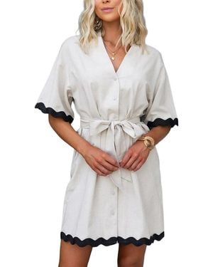 AMINA GLAM Mini Dress - Grey