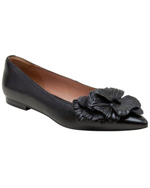 Linea Paolo Nerine Leather Flat - Black