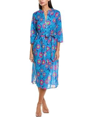 FLORA BEA NYC Lorette Midi Dress - Blue