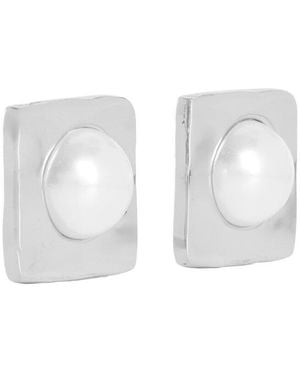 retroféte Stud Earrings - White