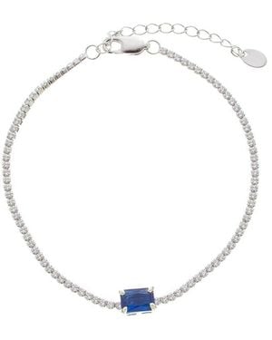 Genevive Jewelry Cz Tennis Bracelet - Metallic