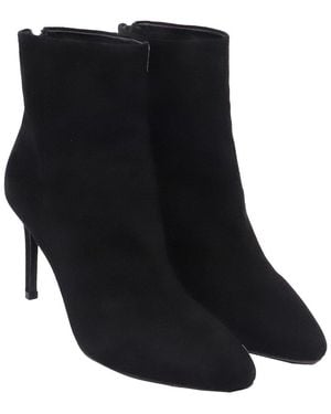 Prada Suede High-Heeled Bootie (Authentic Pre-Loved) - Black