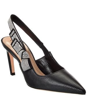 Dior J'A Leather Slingback Pump - Black