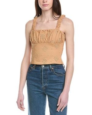 Line & Dot Brin Top - Blue
