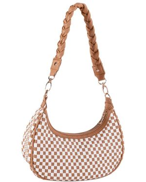 inQ Products Woven Hobo Tote Bag - Pink