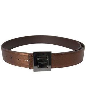 Dolce & Gabbana Leather Belt - Brown