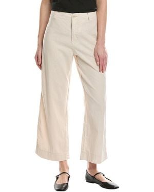 Michael Stars Geraldine Straight Leg Linen-Blend Pant - Natural
