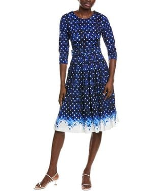 Samantha Sung Florance A-Line Dress - Blue