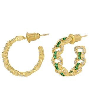 Eye Candy LA Cz Earrings - Metallic