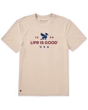 Life Is Good. Crusher T-Shirt - Natural