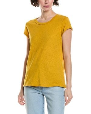 Michael Stars Raw Edge T-Shirt - Yellow