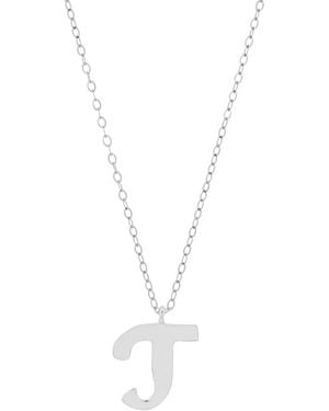MaxColor 10K Initial Necklace - White