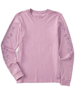Life Is Good. Crusher T-Shirt - Pink