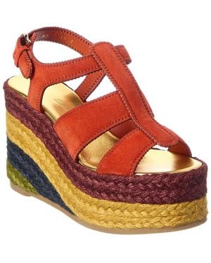 Ferragamo Renee Suede Sandal - Orange