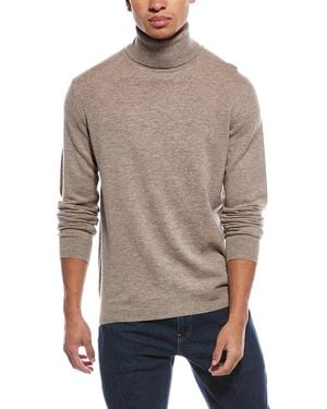 Brodie Cashmere Classic Wool & Cashmere-Blend Turtleneck Jumper - Grey