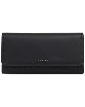 Radley Mayfair Lane Large Flapover Leather Wallet - Black