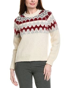 Eleventy Volcano Neck Alpaca & Wool-Blend Jumper - Multicolour