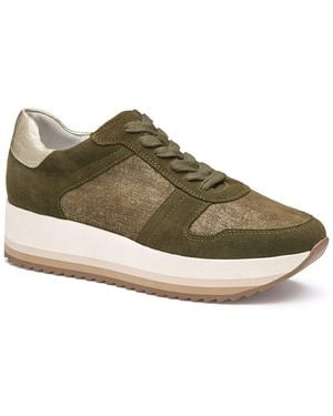 Johnston & Murphy Gracie Suede Trainer - Green