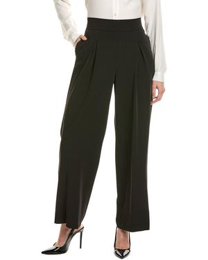 Anne Klein High-Rise Pleat Pant - Black