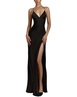 LEBRIN ATELIER Solid Maxi Dress - Black