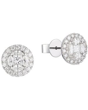 Gregg Ruth 14K 1.02 Ct. Tw. Diamond Earring - White