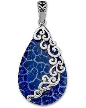 Samuel B. Coral Pendant - Blue