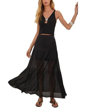 ViX Knit Maira Long Skirt - Black