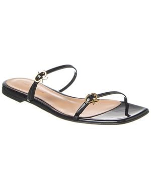 Gianvito Rossi Ribbon Cruise Patent Sandal - Metallic