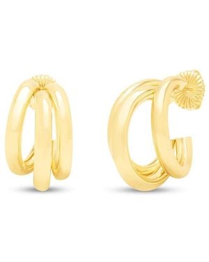Jaclyn Smith Plated Earrings - Metallic