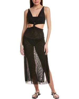 ViX Solid Thuly Long Cover-Up - Black