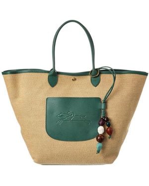 Longchamp Le Pliage Collection Medium Basket Bag - Green